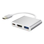USB3.1 Type C to VGA + USB3.0 + Type C 3.1 OTG Adapter