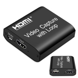4K HDMI Capture Card with Mic & Loop Out
