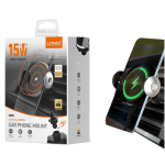 LDNIO MA02 15W Car Wireless Charger Stand - Fast Charging, Adjustable Design