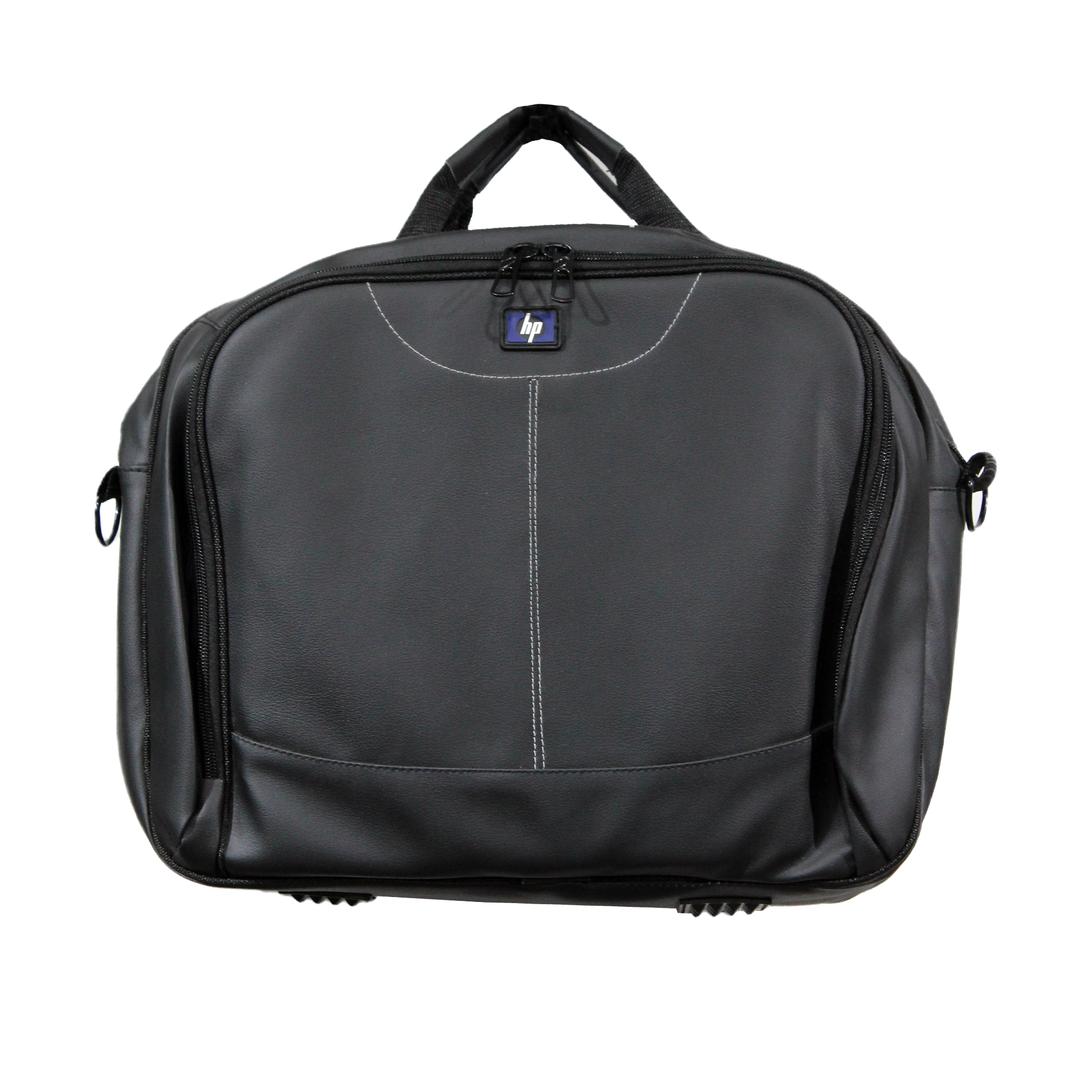 HXB 15.6 Inch Double Pocket Laptop Hand Carry Bag - Black