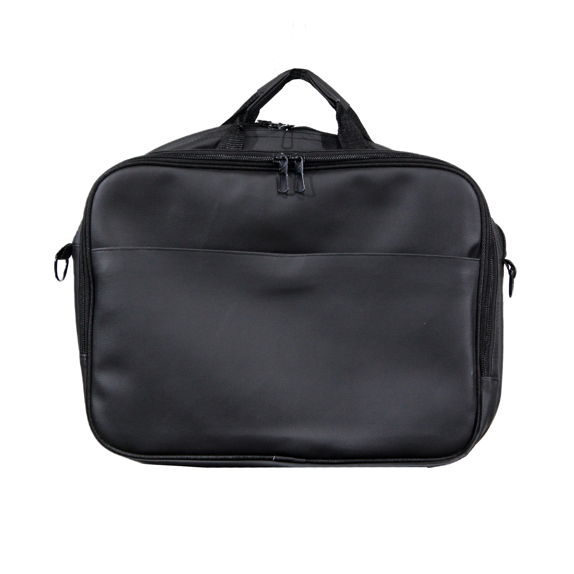HXB 15.6 Inch Double Pocket Laptop Hand Carry Bag - Black - Image 2