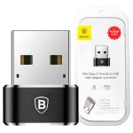 Baseus Type-C Female to USB Male Converter - Black CAAOTG-01