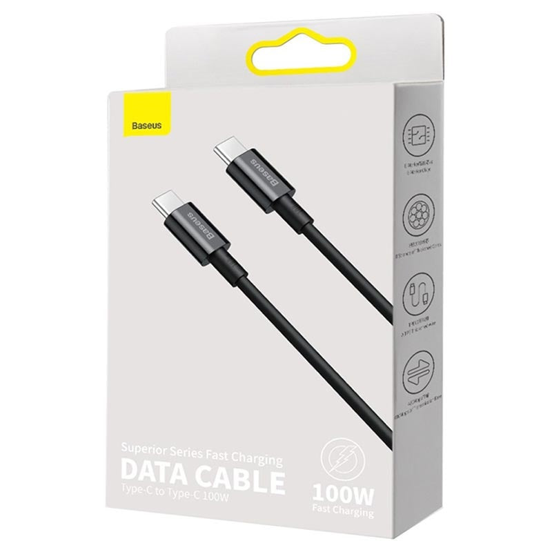 Baseus Superior Series Fast Charging Data Cable Type-C to Type-C 100W - 2m Black