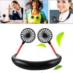 USB Portable Fan Hands-Free Neck Fan Hanging Charging Mini Portable Sports Fans 7 Gears Usb Air Cond