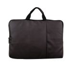 15.6 Inch Leather Laptop Sleeve - Brown