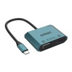 ONTEN 3 in 1 USB-C to HDMI+VGA Video Adapter HDMI (4K@60Hz)+VGA (2K@60Hz)+PD 3.0 M205