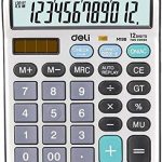 Deli Calculator 12-Digit Metal EM19810