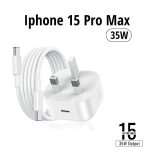 Iphone 15 Pro Max 3 Pin (uk Pin) 35w Usb-c Power Adapter With Usb-c To C Cable(copy)