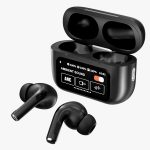 Black New A9 Pro Apple Airpods Anc/enc Zhongkelqnxun Touch Control Bt 5.4 Earbuds(copy)