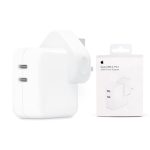 Iphone 35w Uk 3 Pin Dual Type C Fast Charging Pd Adapter(copy)