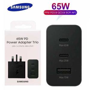 65w Samsung Uk Pin Pd Power Adaptor Trio Usb C X 2ports, Usb-a Port(copy)